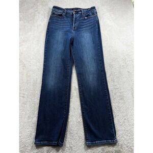 Judy Blue Womens Dad Jean High Rise Button Fly Blue Denim 13/31 Meas: 31x30.5